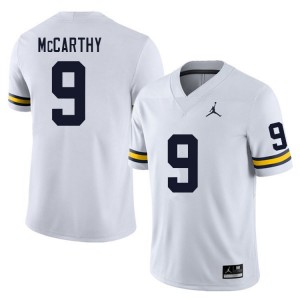 Michigan Wolverines #9 J.J. McCarthy Men's White College Football Jersey 483885-370