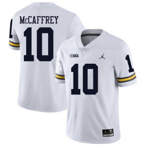 Michigan Wolverines #10 Dylan McCaffrey Men's White College Football Jersey 602915-779