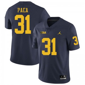 Michigan Wolverines #31 Phillip Paea Men's Navy College Football Jersey 243860-502
