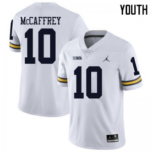 Michigan Wolverines #10 Dylan McCaffrey Youth White College Football Jersey 569821-667