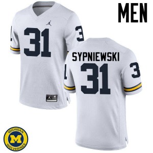 Michigan Wolverines #31 Scott Sypniewski Men's White College Football Jersey 276413-948