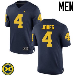 Michigan Wolverines #4 Reuben Jones Men's Navy College Football Jersey 804283-845