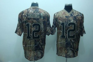 New England Patriots #12 Tom Brady Men's Realtree Camouflage Embroidered Jersey 763603-789