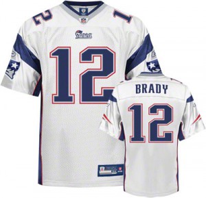 New England Patriots #12 Tom Brady Youth White Stitched Jersey 928903-509